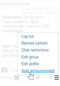 Chatango - Help - group chat owner